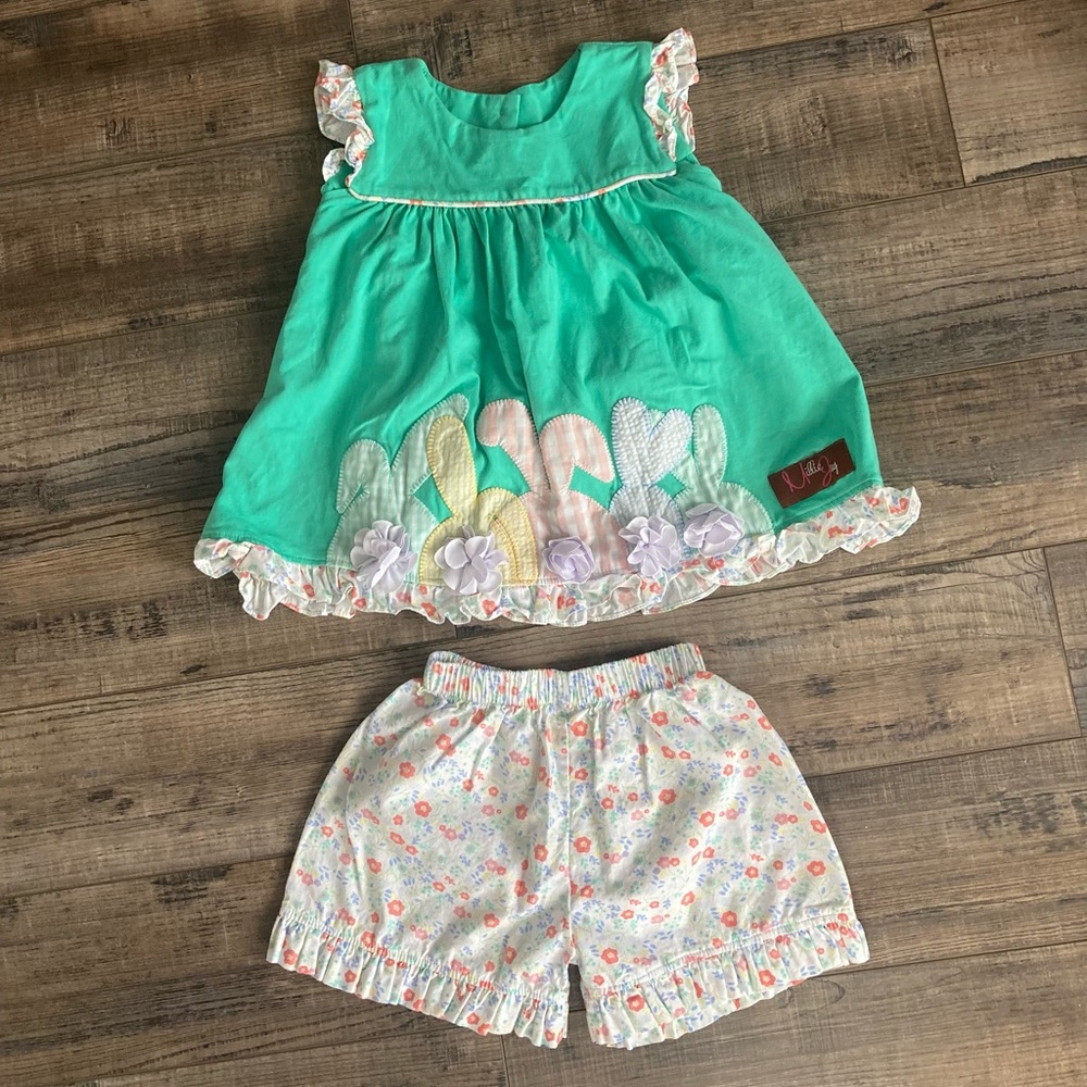 Millie Jay 4T Girl’s Easter short set